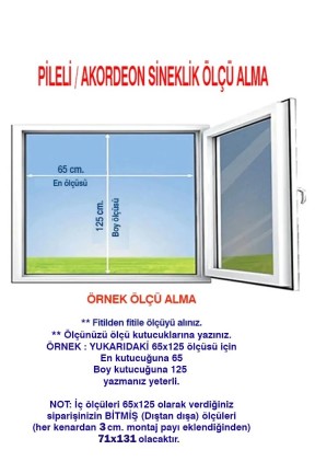 Akordeon Pencere Sineklik Antrasit