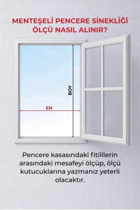 Sabit Sök Tak Pencere Sineklik Beyaz